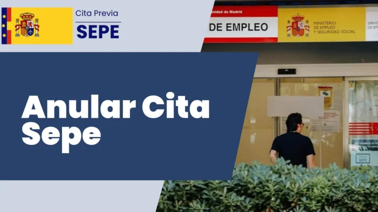 Anular Cita Sepe imagen destacada