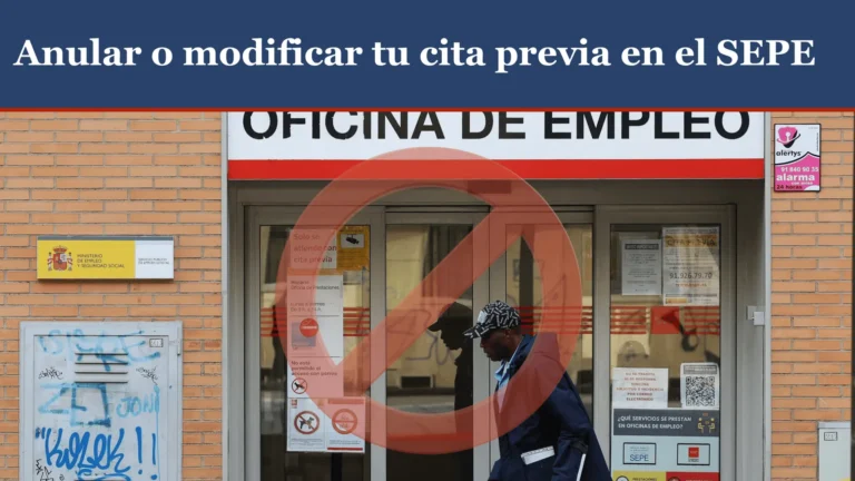 Cómo anular o modificar cita previa SEPE online o por teléfono paso a paso Cómo anular o modificar cita previa SEPE online o por teléfono paso a paso
