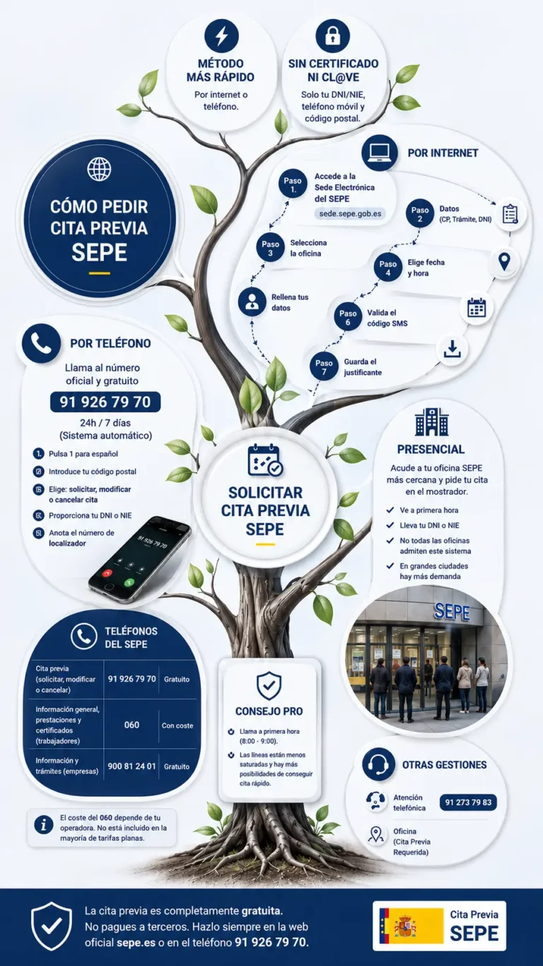Cita previa SEPE Infografía Cita previa SEPE Infografía