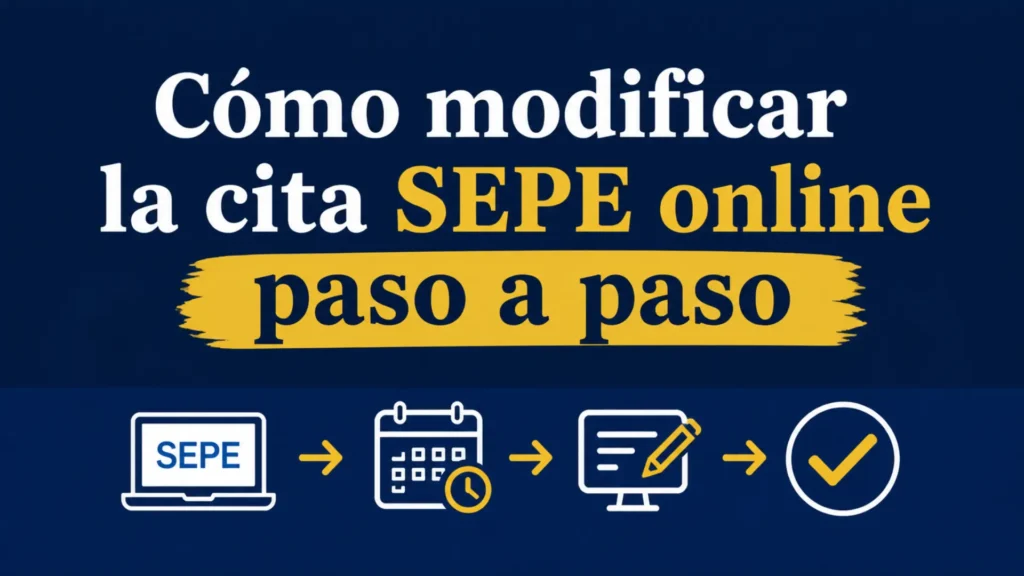 Cómo modificar la cita SEPE online paso a paso Cómo modificar la cita SEPE online paso a paso