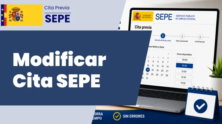 Modificar Cita SEPE - imagen destacada