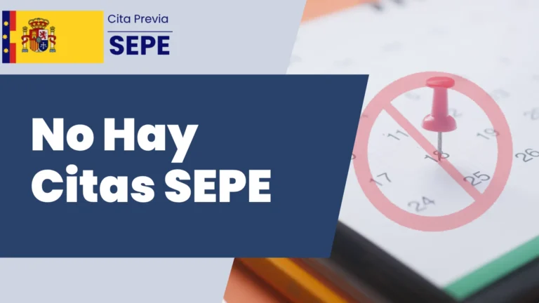 No Hay Citas SEPE (imagen destacada)