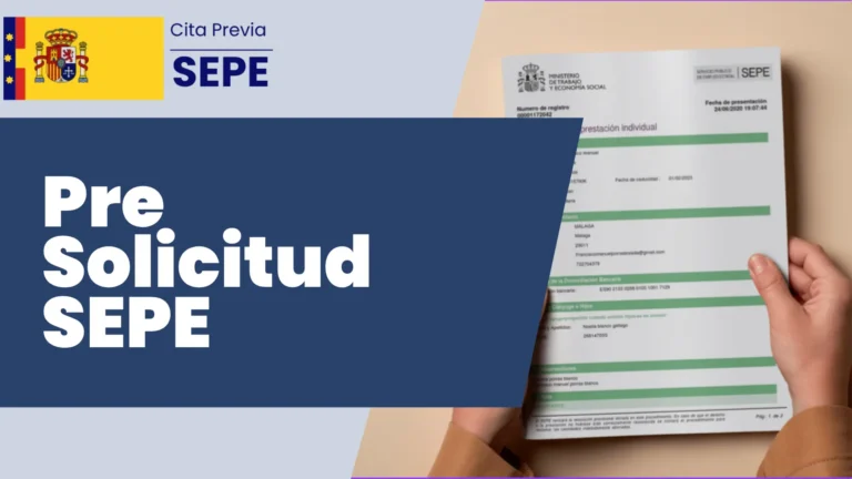 Pre Solicitud SEPE imagen destacada