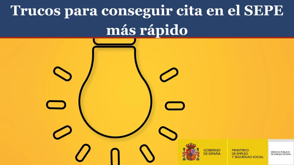 Trucos para conseguir cita en el SEPE más rápido