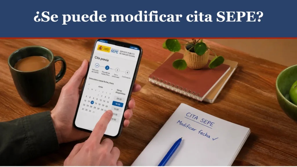 ¿Se puede modificar cita SEPE? ¿Se puede modificar cita SEPE?