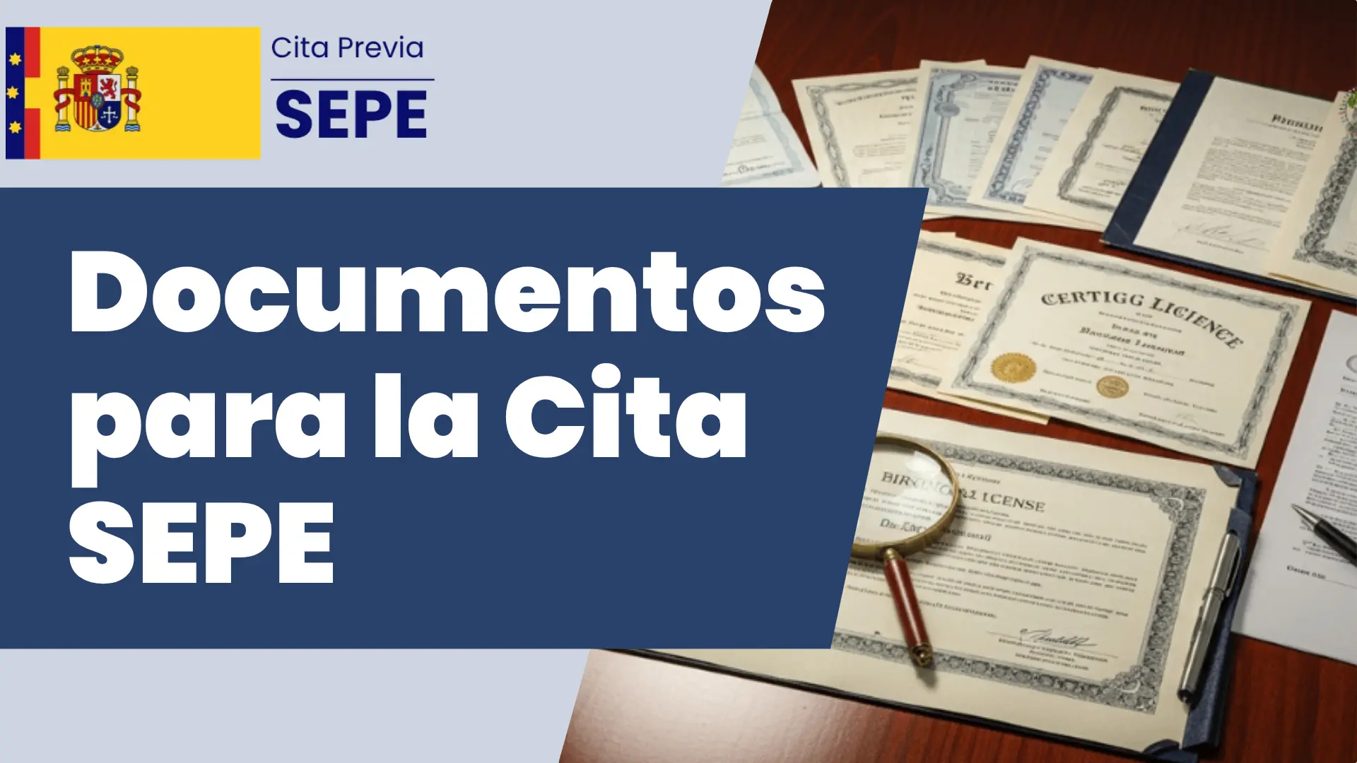 Documentos para la Cita SEPE imagen destacada