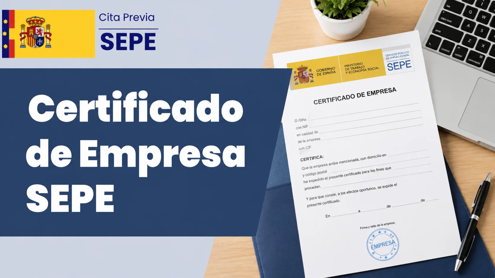 Certificado de Empresa SEPE