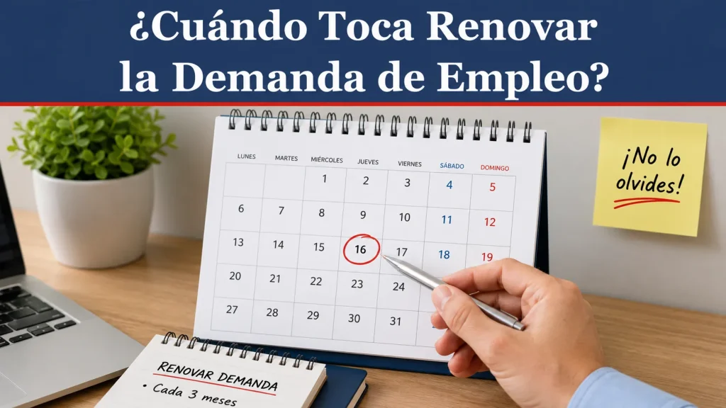 ¿Cuándo Toca Renovar la Demanda de Empleo ¿Cuándo Toca Renovar la Demanda de Empleo