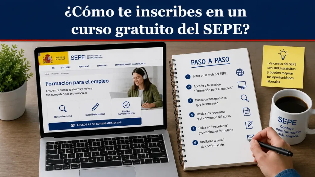 ¿Cómo te inscribes en un curso gratuito del SEPE ¿Cómo te inscribes en un curso gratuito del SEPE